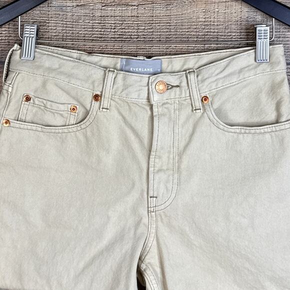 Everlane The Denim Short Tan Sand Size 25 - Picture 2 of 9